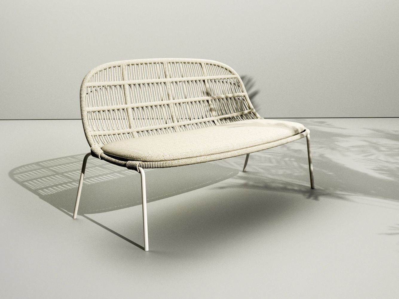 2-местный веревочный садовый диван Talenti Панама ARCH-00026693 - Вид №1