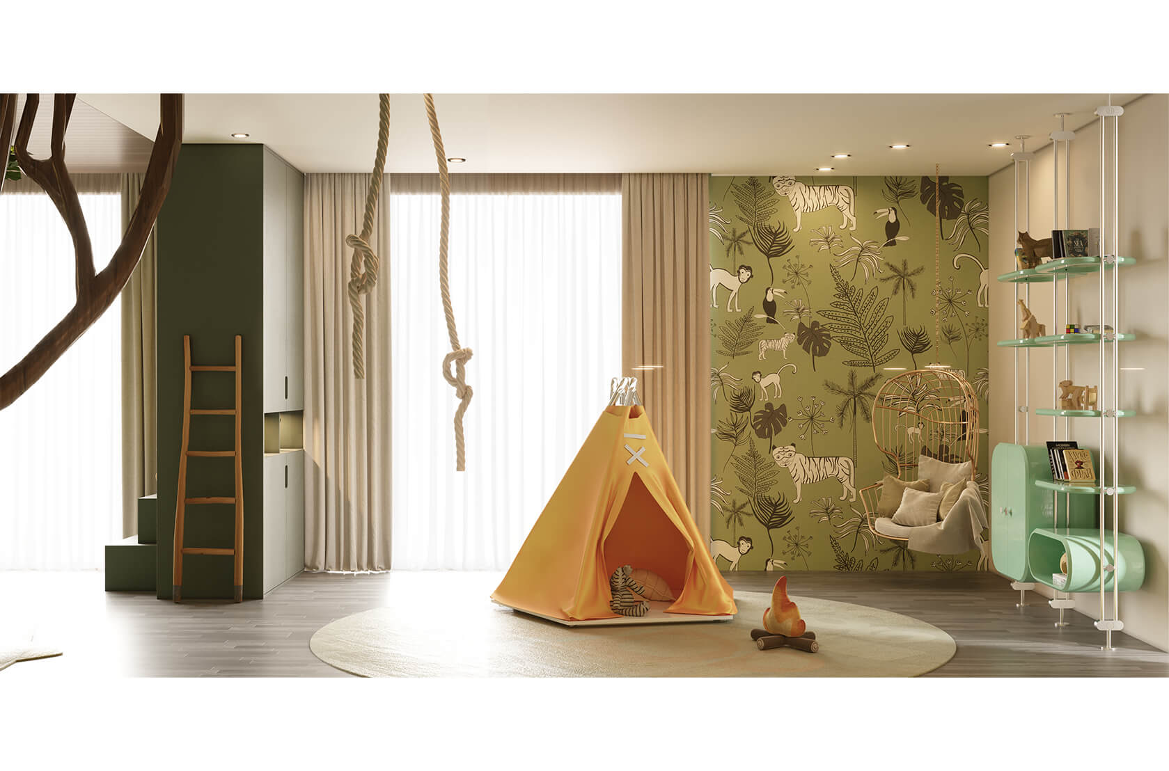 CIST537 Детское подвесное кресло Нодо Circu  - Вид №15