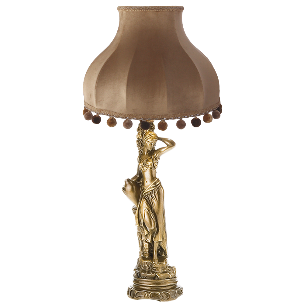 32016,34074 Настольная лампа Девушка с кувшином Классика Поталь BOGACHO 4627138210659, 4627155810771