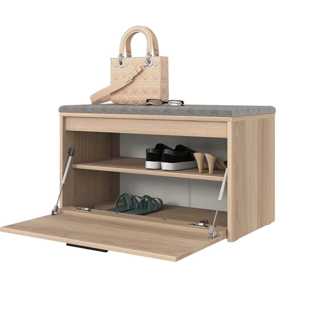 Банкетка Лион 80x49x41.7 см ЛДСП цвет дуб комано Santreyd STLM-2028423 - Вид №9