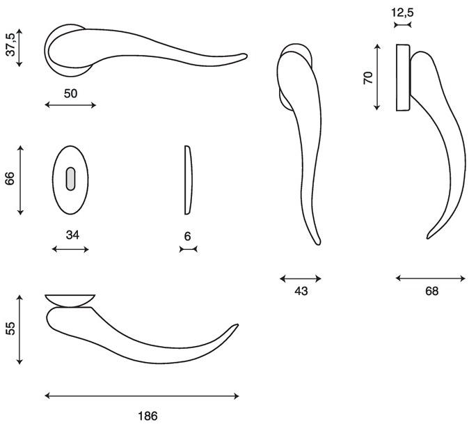 KLEIS Технологическая алюминиевая ручка Apriti sun-id-1437846 - Вид №8