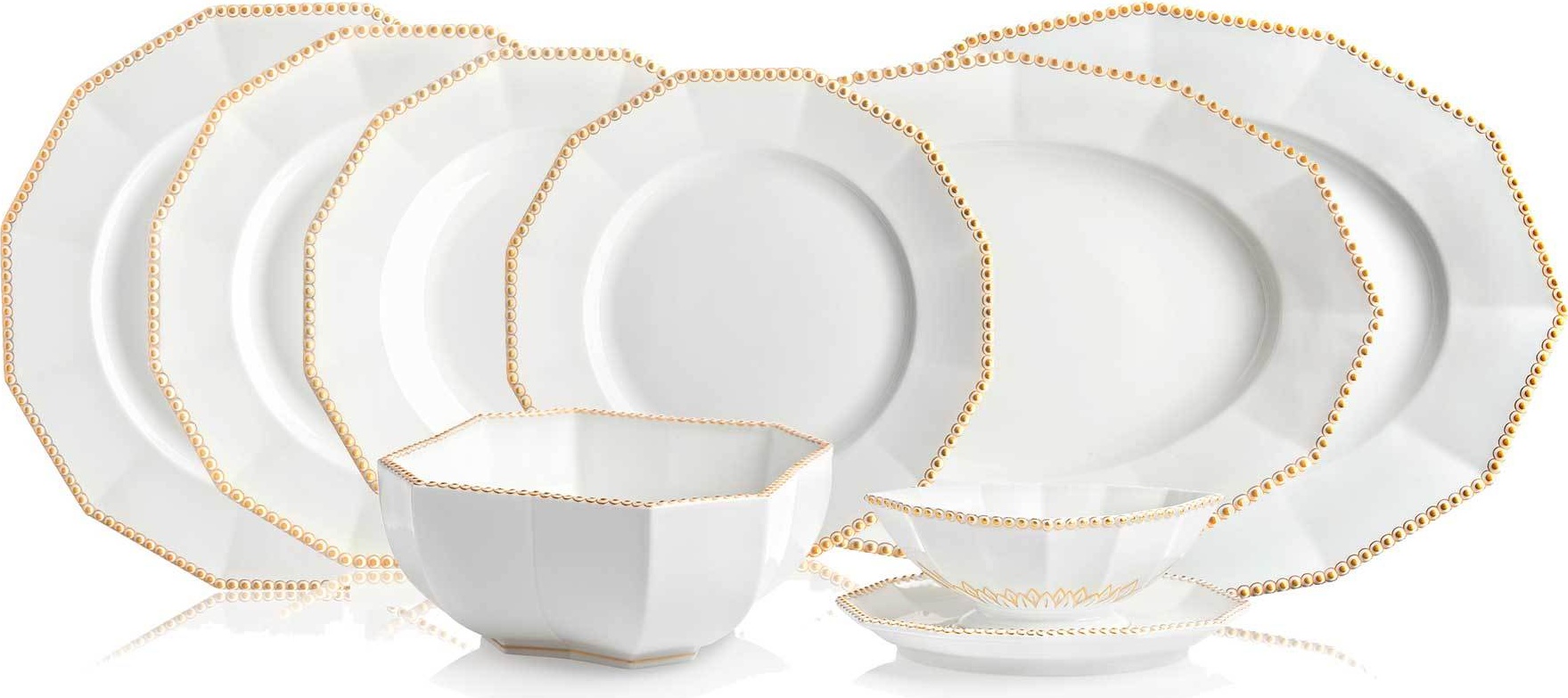 10546534 Nymphenburg Сервиз столовый 6/28 "Перл Голд" Фарфор 