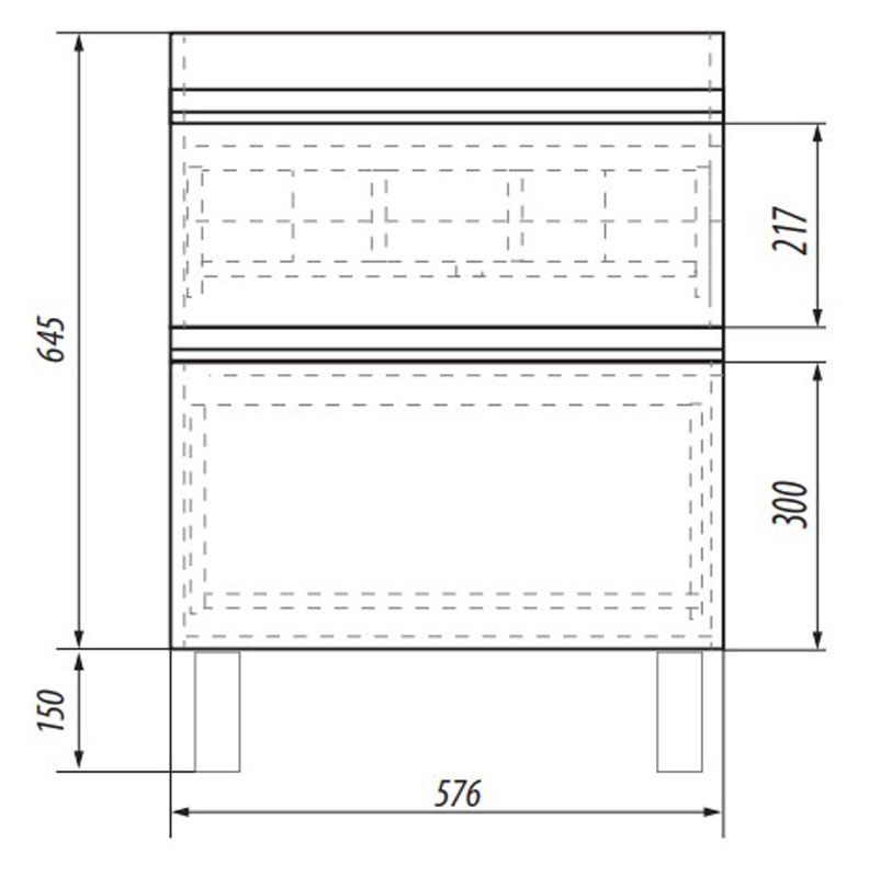 99.0904 Тумба под раковину подвесная/напольная Dreja Grace Plus  - Вид №1