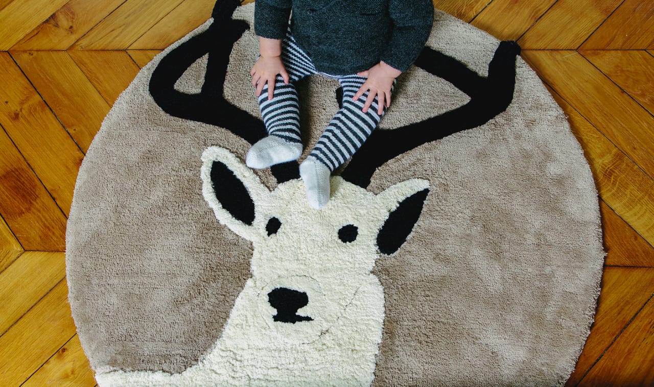 Круглый хлопковый коврик для детей Un Tapis à Paris Children ARCH-00134032 - Вид №1