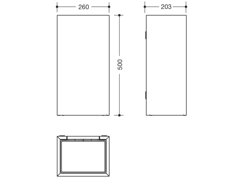 900.05.001XA корзина для бумаг HEWI System 900 - Вид №1