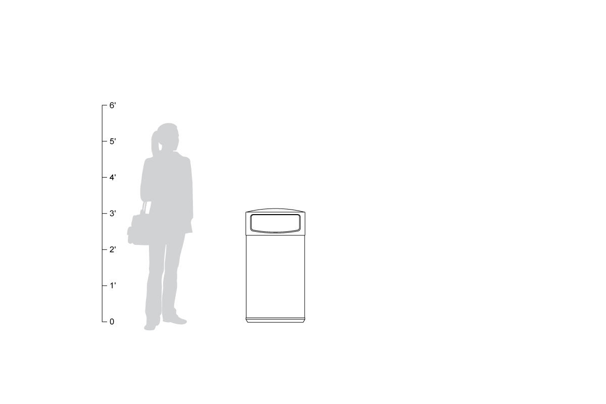 FSRT190 Универсальная емкость для мусора и утилизации  Forms-surfaces  - Вид №23