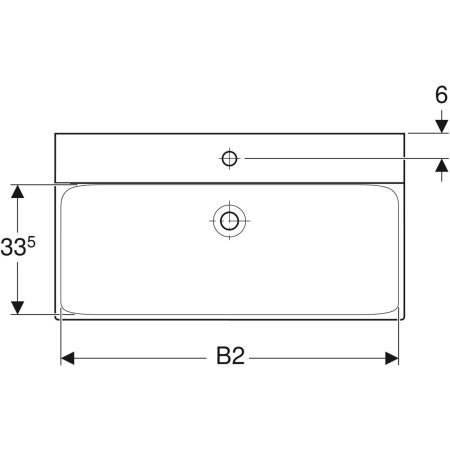 500.532.01.1 Раковина Geberit Xeno² Geberit  - Вид №2