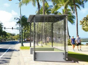 Metalco Стеклянный навес Stile molecular concrete