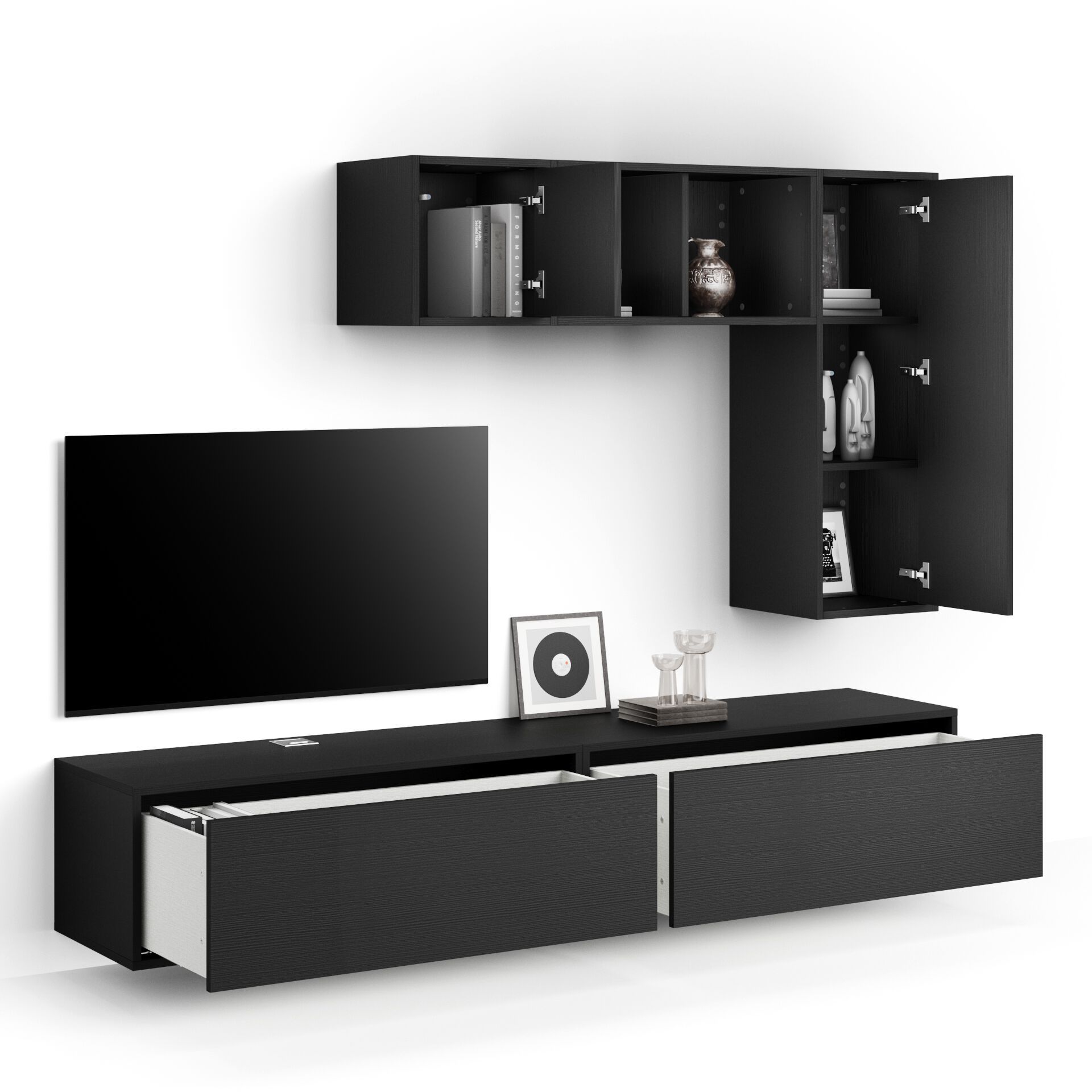 Модульная оборудованная стена установленная стеной в меламинированном Mobili Fiver IACOPO ARCH-00070420 - Вид №2