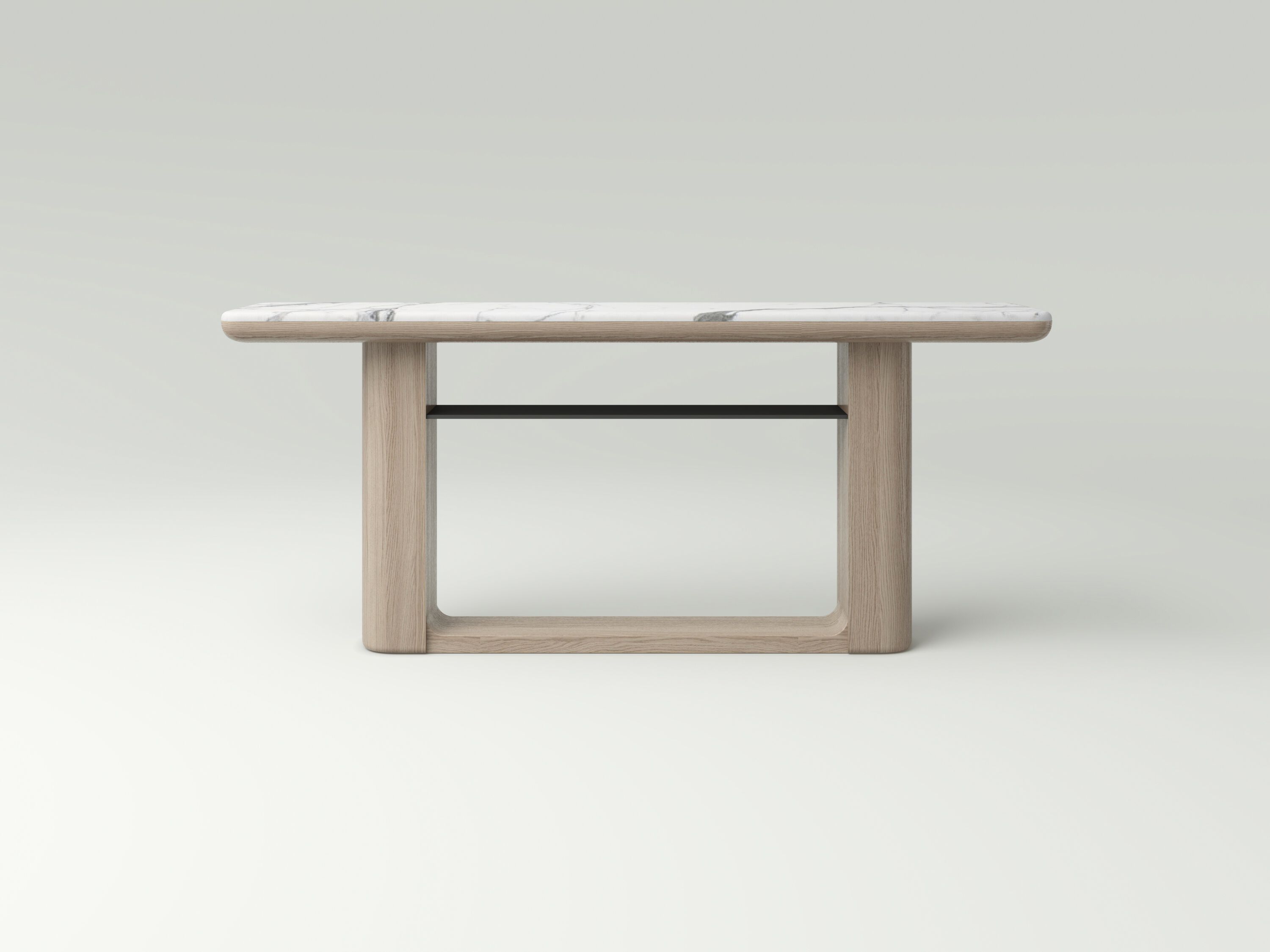 Дубовая консоль с каменным верхом NITZAN HOME MARTHA ARCH-00040156