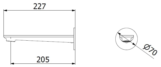 Настенный дозирующий носик для ванны IB C-67 ARCH-00070673 - Вид №7