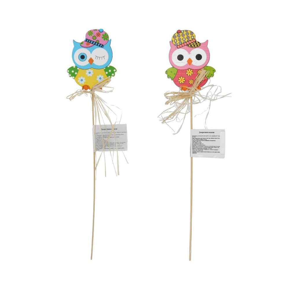 219576 Декоративное изделие "Сова" 7 х 0.5 х 25 см в ассортименте Santreyd 