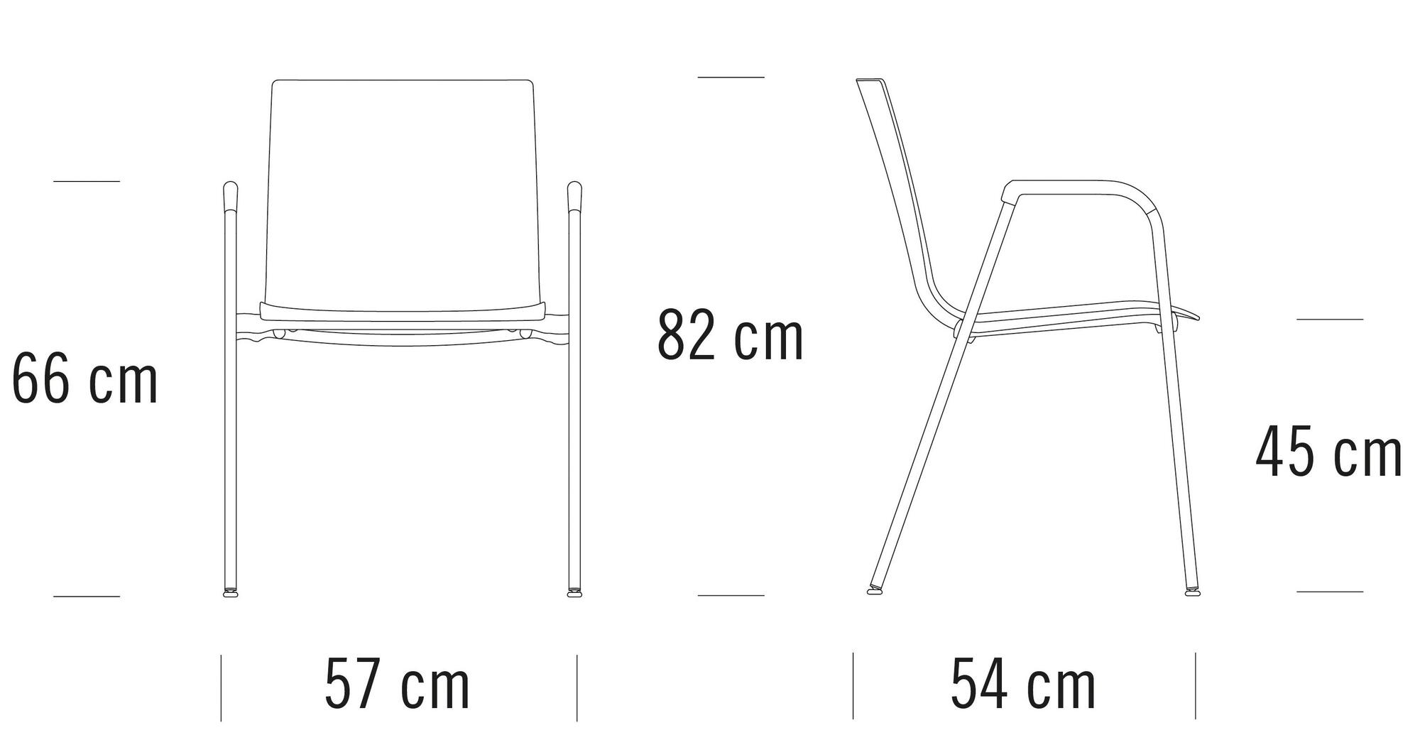 Thonet Штабелируемый стул для конференций из пластика с подлокотниками S 260 sun-id-1421417 - Вид №9