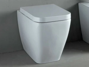 Приставной унитаз напольный Белый Rifra  Италия