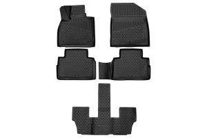 17240262 Коврики 3D в салон HYUNDAI Palisade /I/ 2018- Внед 8мест 5шт 3DA58778210h ELEMENT