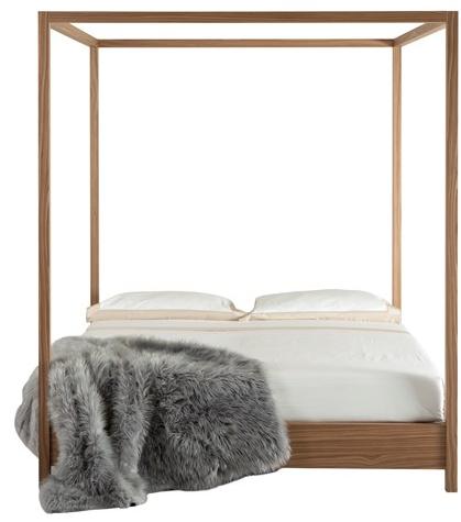 Tonin Casa Двуспальная кровать из орехового дерева с балдахином sun-id-1444430 - Вид №1