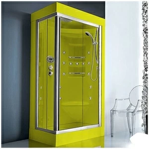 Душевая кабина Gruppo treesse Acquazzurra 80х100 STI-B7536S-Z белая с гидромассажем угловая левая