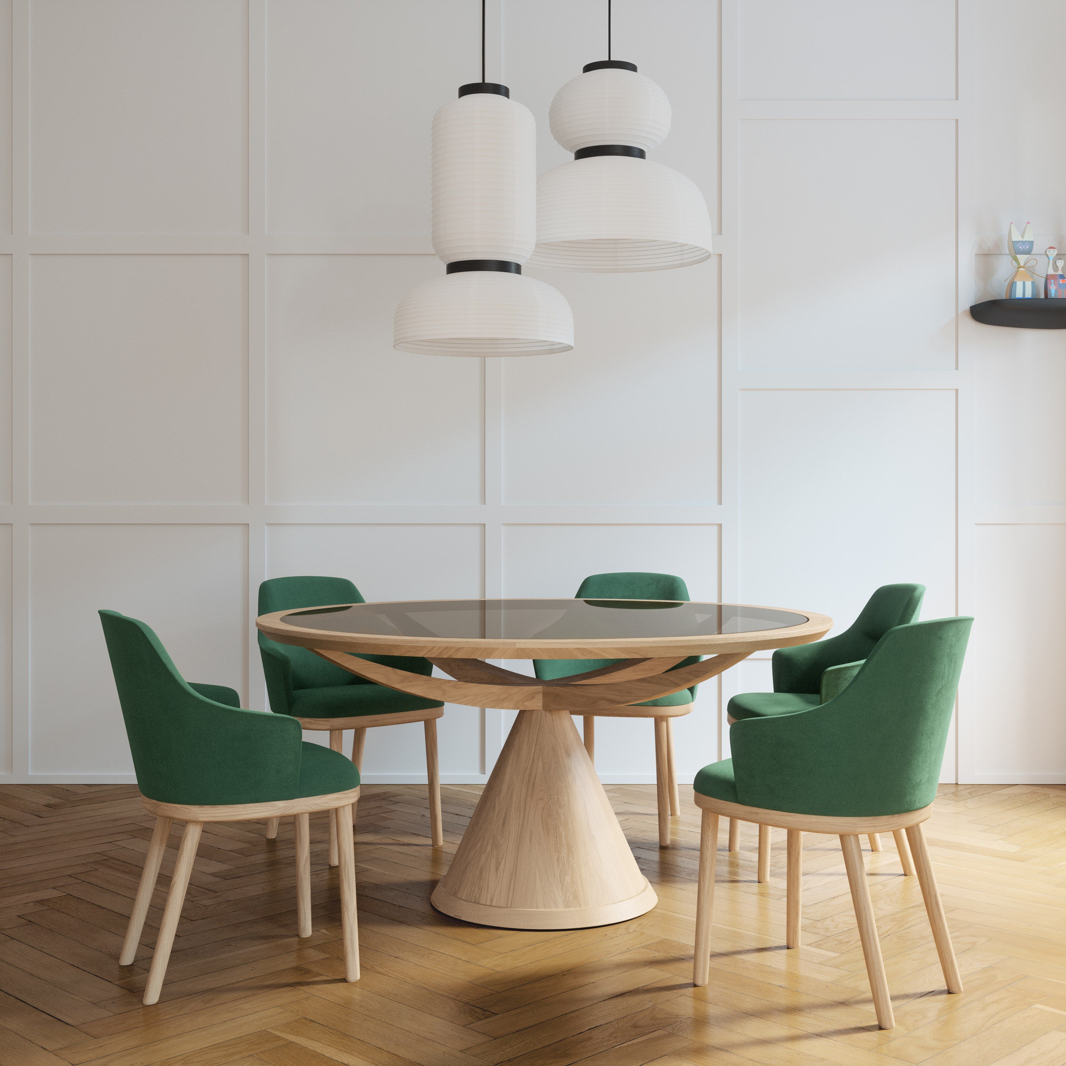 Круглый деревянный стол для гостиной Wewood VASCO ARCH-00147677 - Вид №4