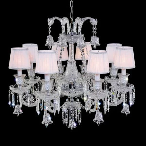 Подвесная люстра Crystal Lux Princess SP8 прозрачная CRYSTAL LUX ДИЗАЙНЕРСКИЕ, PRINCESS 059453 Прозрачный