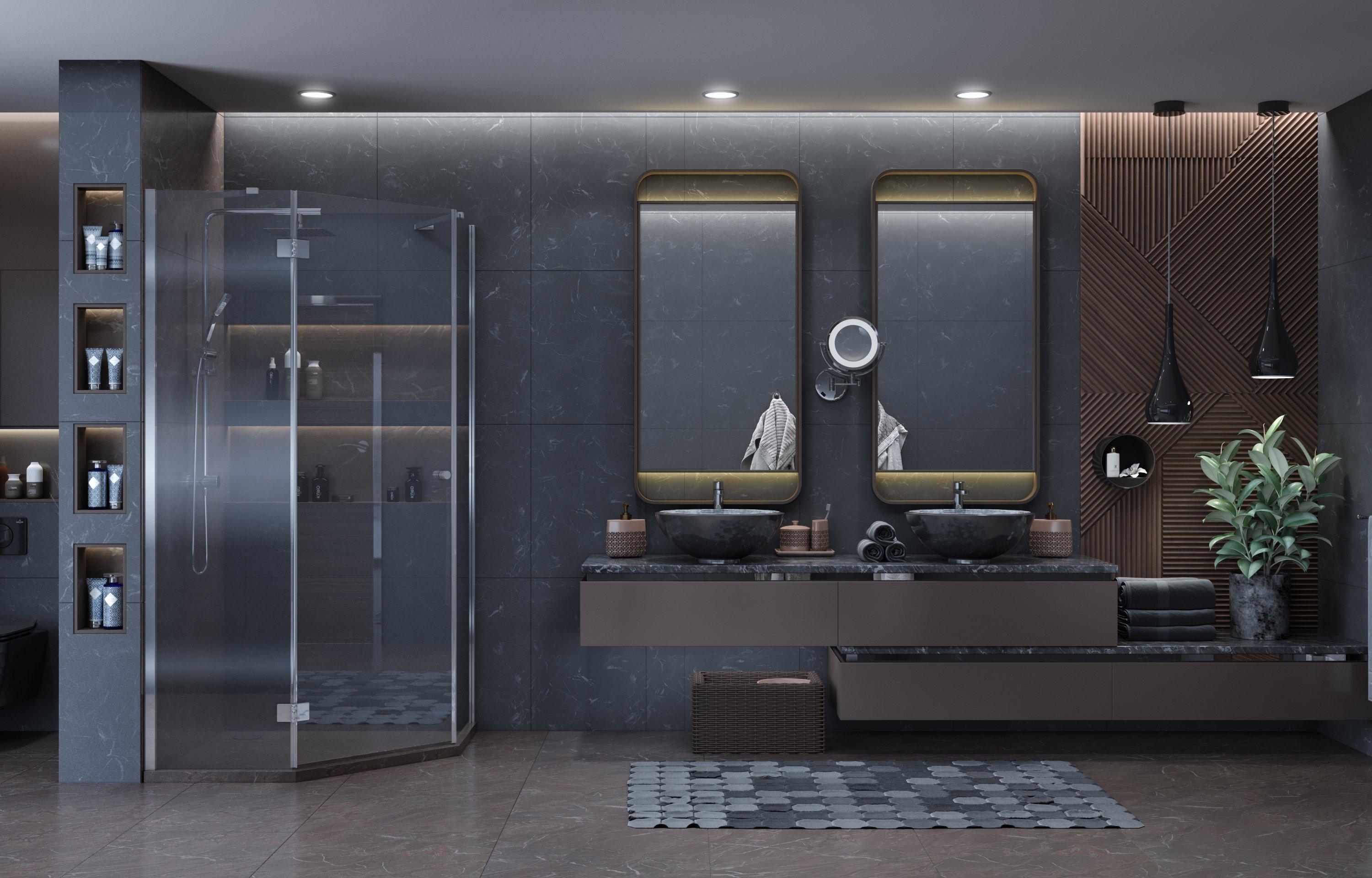 Душевое ограждение Ambassador Diamond 12011111L (900x900x2000), 1 место - Вид №2