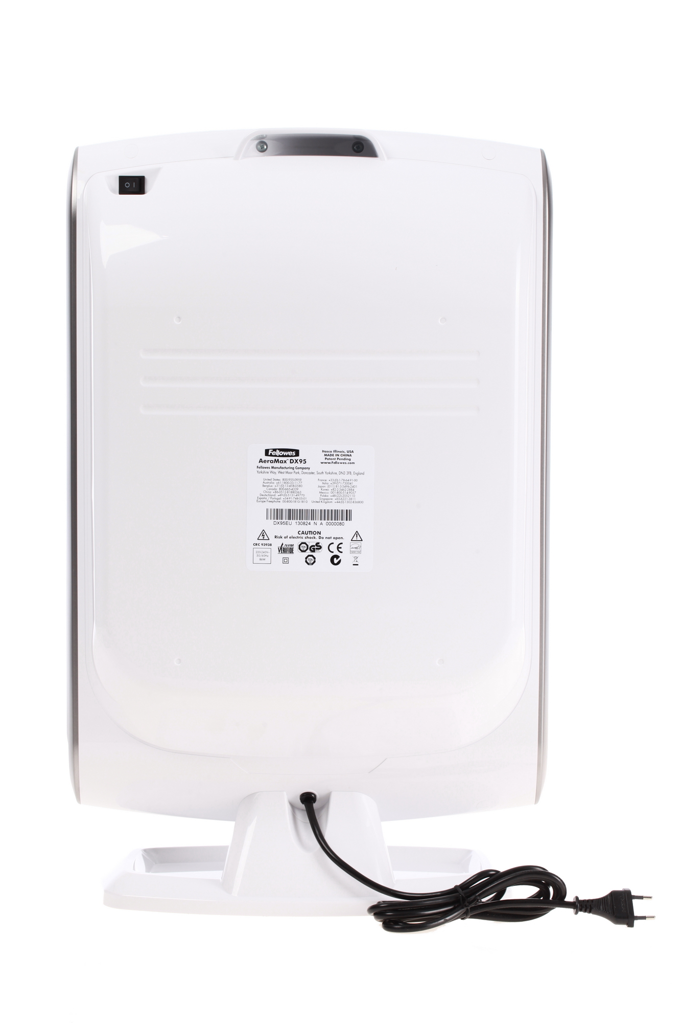 6676666 Очиститель воздуха Fellowes AERAMAX DX95 белый STDN-0098533 - Вид №4