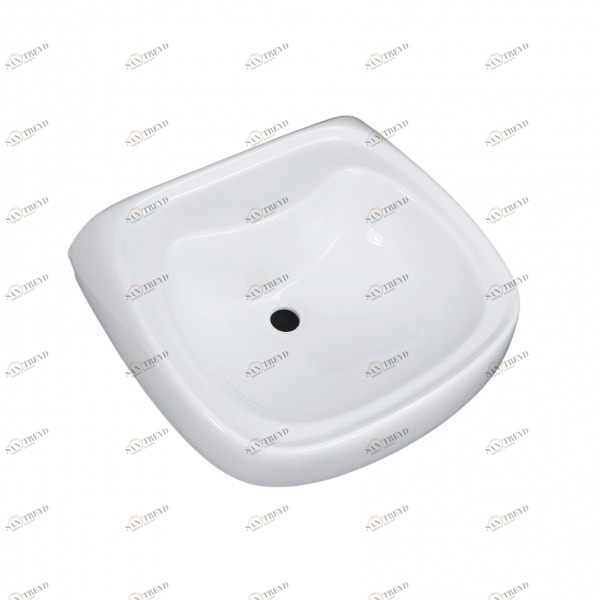 1015118 Подвесная раковина настенная прямоугольная Лобненский Стройфарфор  белая 