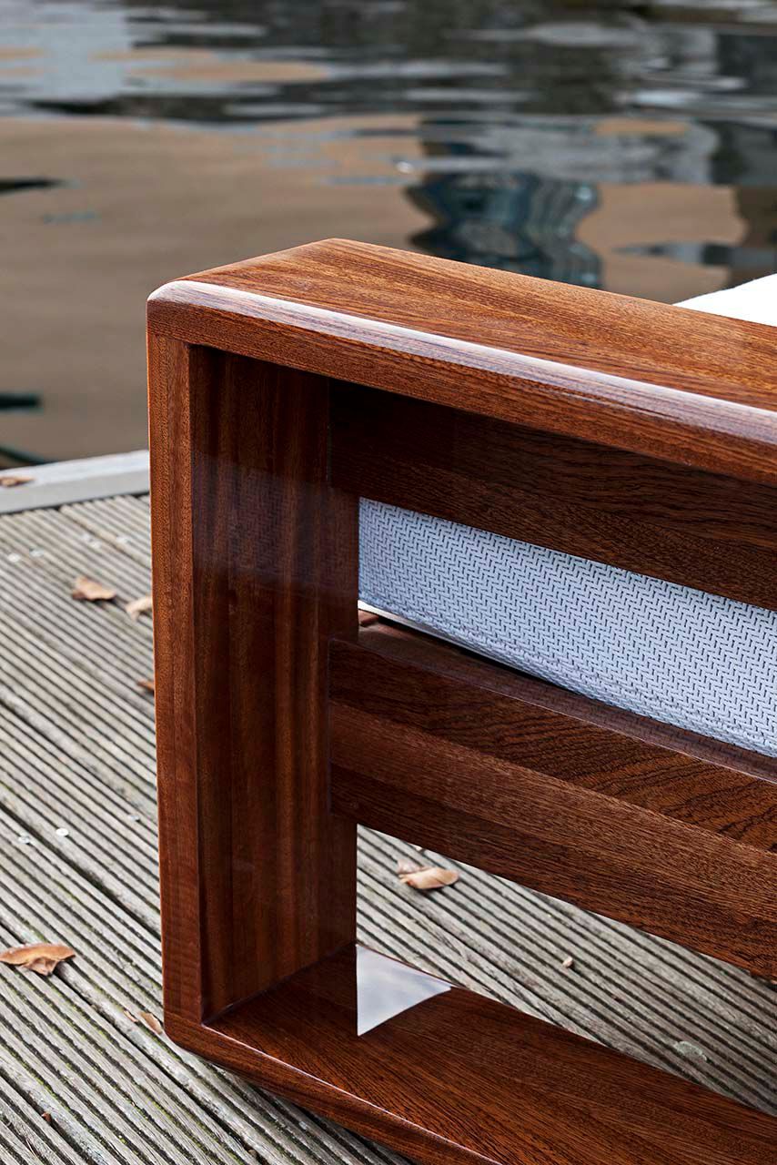 3-местный диван из красного дерева и ткани Exteta Bellagio ARCH-00110556 - Вид №11