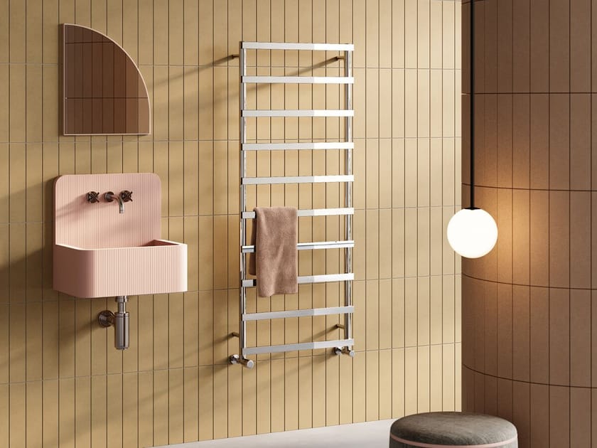 Настенный полотенцесушитель из нержавеющей стали с горячей водой Cordivari ARCH-00050074