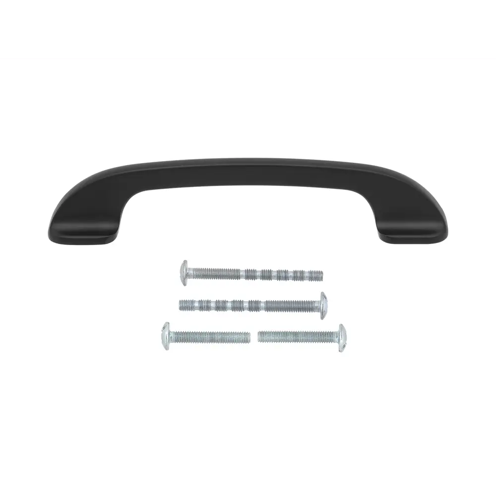 Мебельная ручка-скоба Assistente ЦАМ 96 мм матовый черный PALLADIUM STLM-2145122 - Вид №1