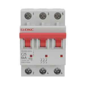 Автоматический выключатель DKC YON MD63 3P C25 А 6 кА