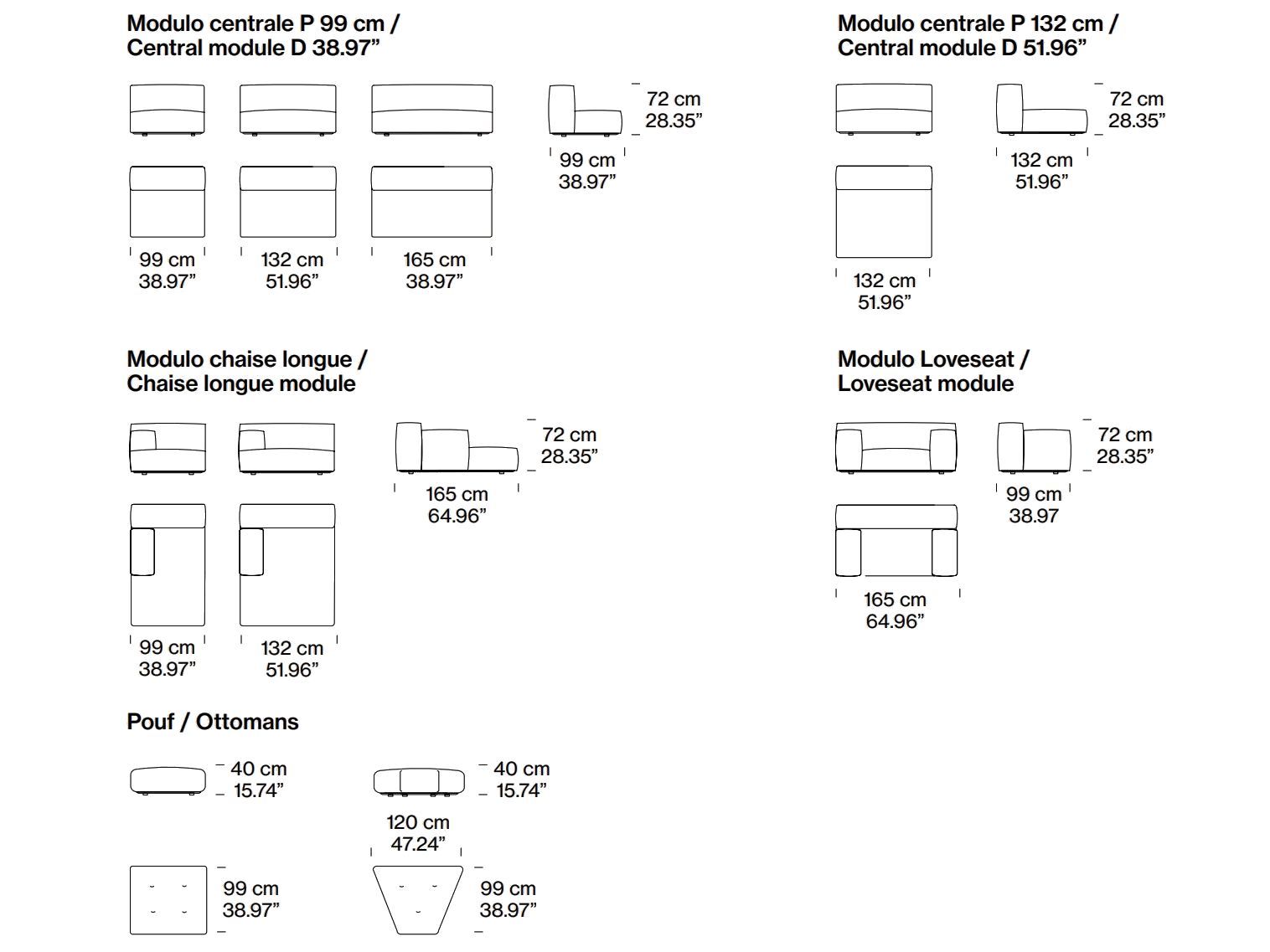 Модульный тканевый диван Pianca DELANO UP ARCH-00047655 - Вид №3