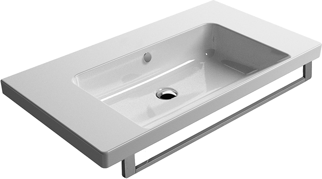 8688111 Подвесная раковина настенная овальная GSI ceramica Norm белая - Вид №1