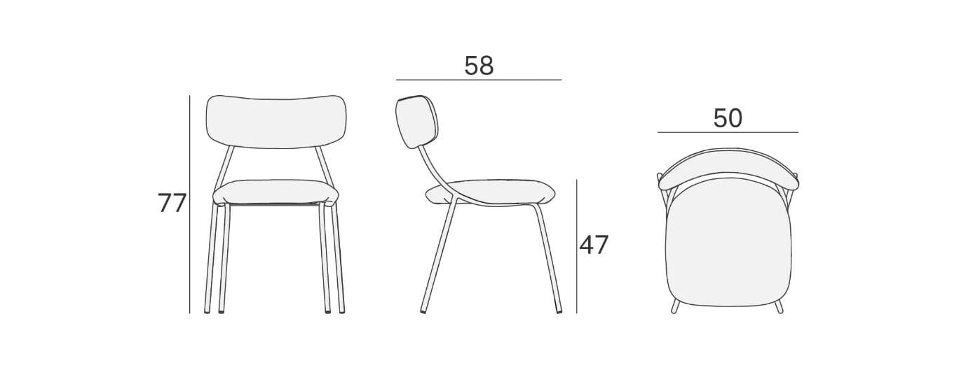 Металлический стул Novamobili YOKO ARCH-00098381 - Вид №4