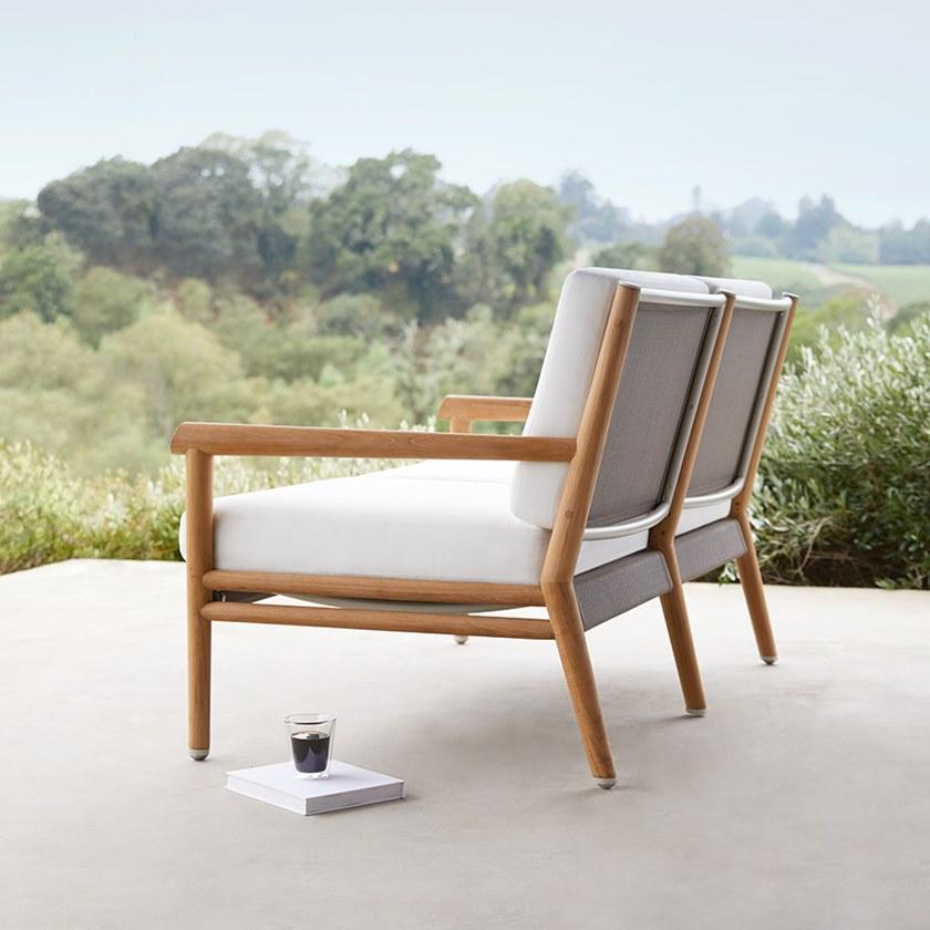 JANUS et Cie 2-местный садовый диван из тика Konos sun-id-1385062 - Вид №3