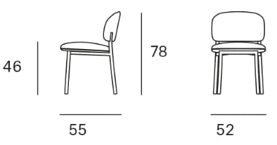 Мягкий стул из ткани Blasco&Vila RC Wood Soft ARCH-00084187 - Вид №3