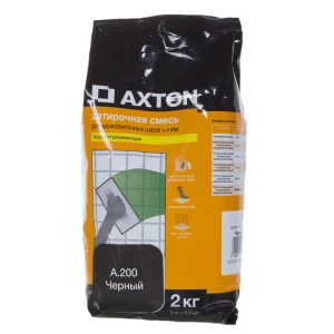 Затирка цементная Axton А.200 2 кг цвет черный 15295489 STLM-2188988