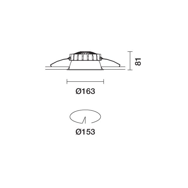 Литье под давлением алюминиевый утопленный прожектор для столешниц iGuzzini Easy Space ARCH-00010012 - Вид №2