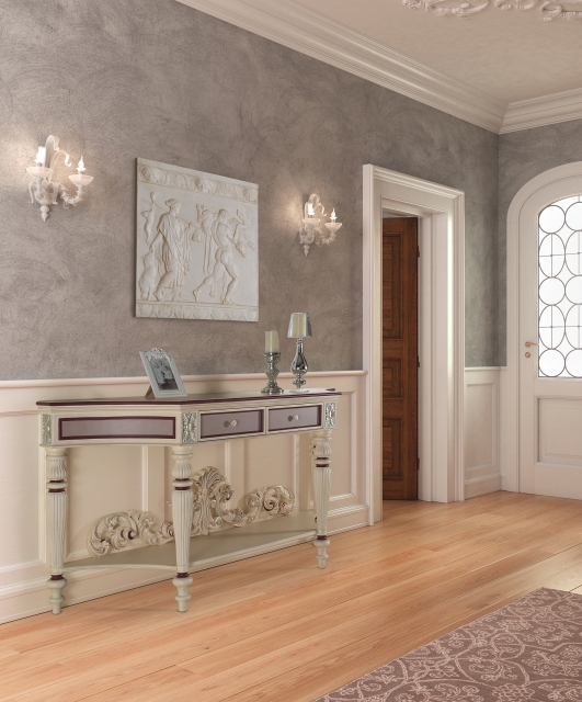 T1045 Tifernoit Консоль с точеными ножками и фризом Ingresso 