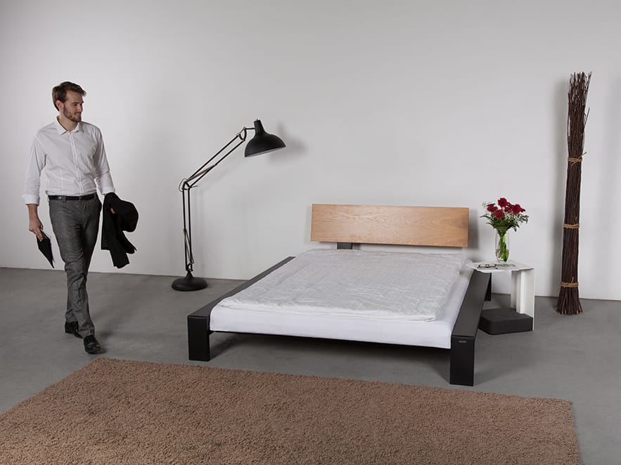 Стальная и деревянная кровать Wissmann raumobjekte SIDE - ART326 ARCH-00143294 - Вид №3