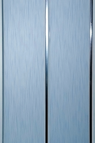 Панель ПВХ Штрих голубой софитто "2" 200мм DEKOR PANEL DP143