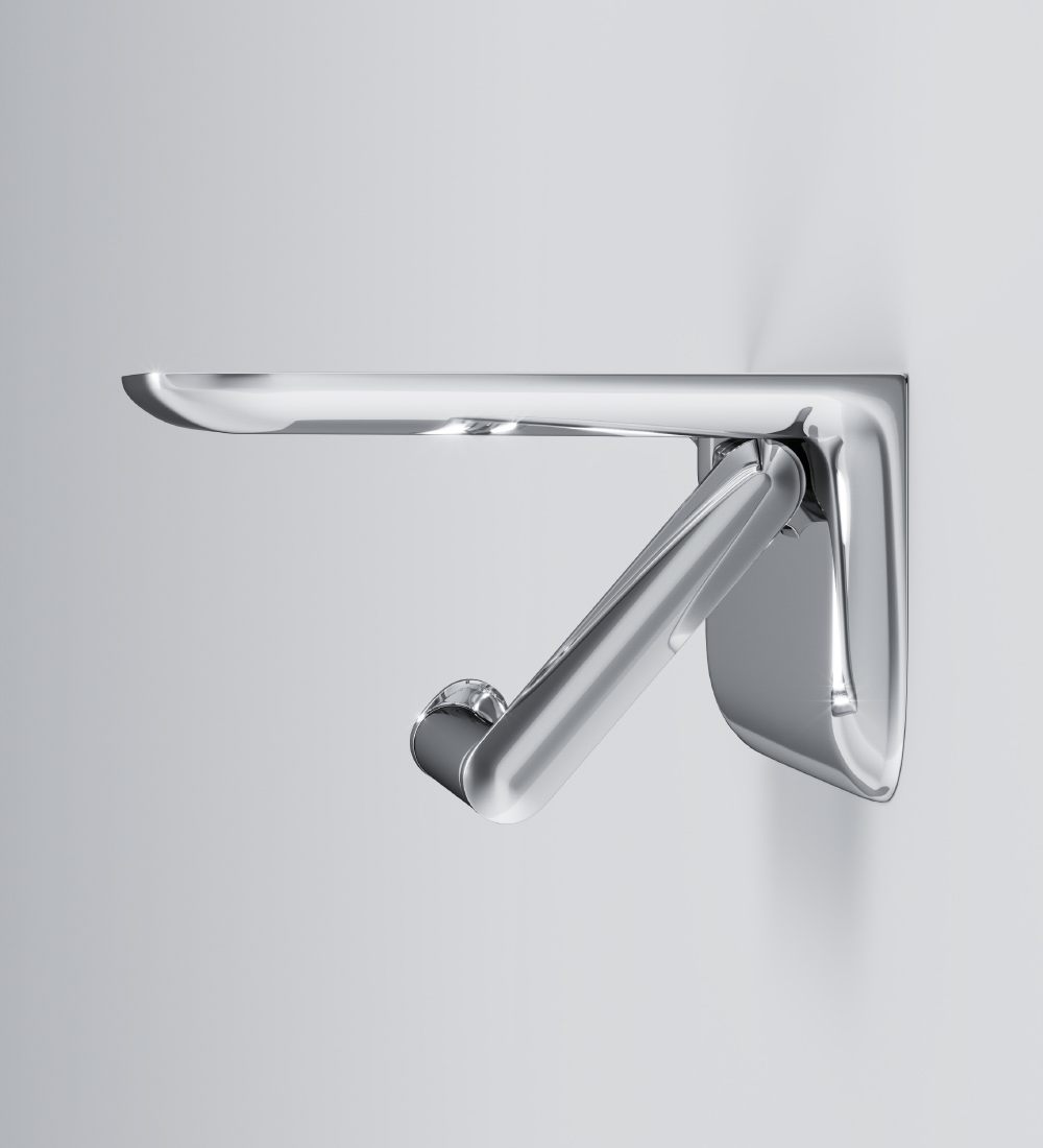 A30341500 Держатель для туалетной бумаги с полкой хром шт AM.PM Sensation - Вид №2