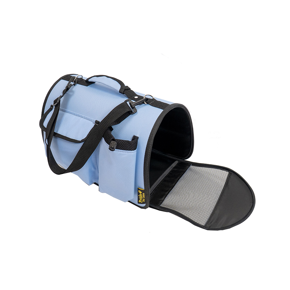 ПР0057527 Переноска для животных Вояж, голубая 50x31x30см Pride 