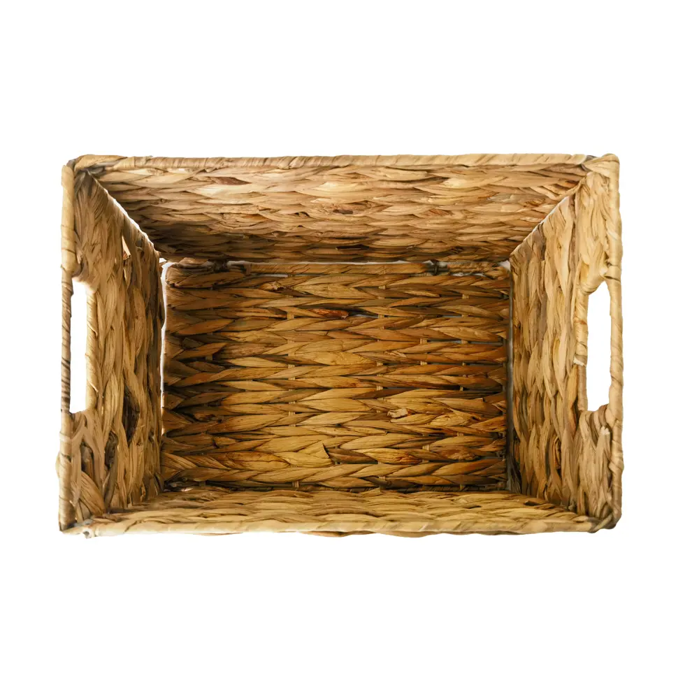 SPACEO Корзина для хранения из водяного гиацинта в бежевых тонах 89344364 Kub STLM-1081795 - Вид №2