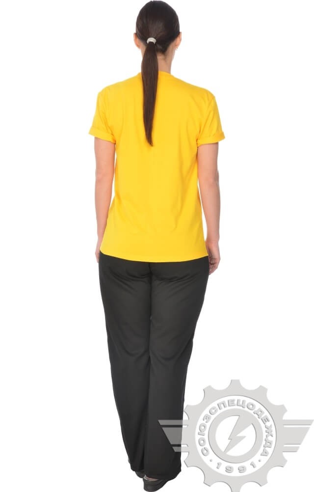 4958148 Футболка желтая  Одежда для официантов  размер XL (50-52) Спецодежда  - Вид №11