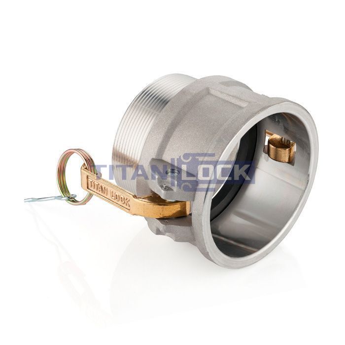 Камлок алюминиевый тип B розетка, наруж. резьба NPT 4", TL400BALN TITAN LOCK  - Вид №2