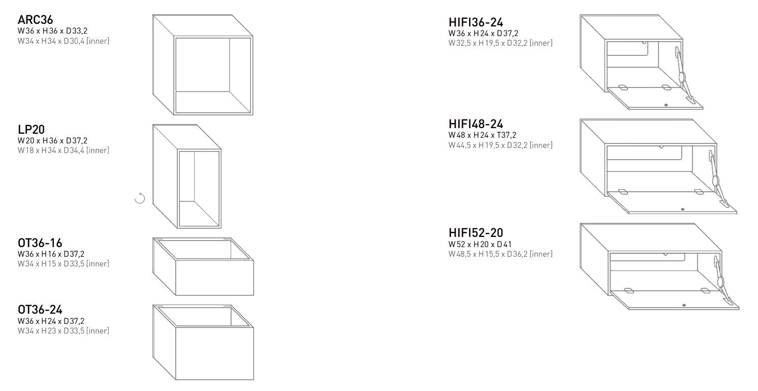 Секционный подвесной шкаф Cubit by Mymito ARCH-00025202 - Вид №4