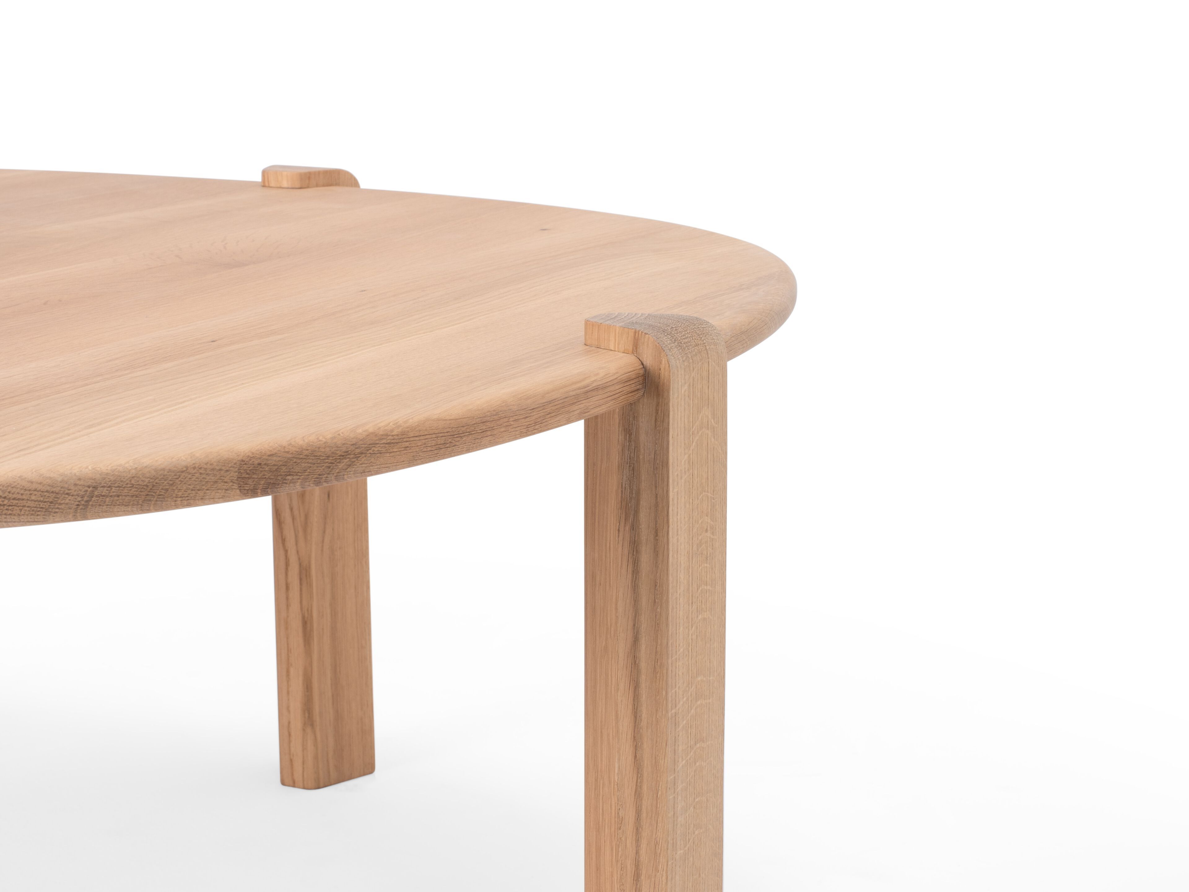 Круглый журнальный столик из дуба Gazzda KULIN ARCH-00066041 - Вид №3