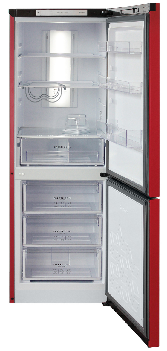 9185843 Холодильник с морозильником   Бирюса H920NF красный STDN-0075589 - Вид №1