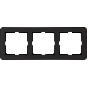 Рамка трехместная SYSTEME ELECTRIC W59 Deco для розеток и выключателей 82593338