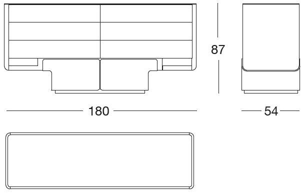 Longhi Кожаный комод Loveluxe 2020 – sartoria collection Y 857 - Вид №6